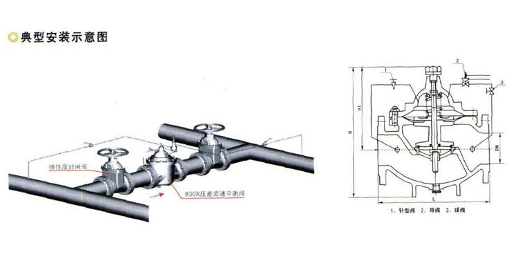 800X壓差平衡旁通閥安裝圖
